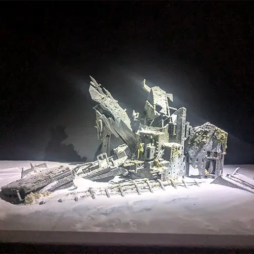 Installation in den Ausstellungsräumen der Biennale in Venedig