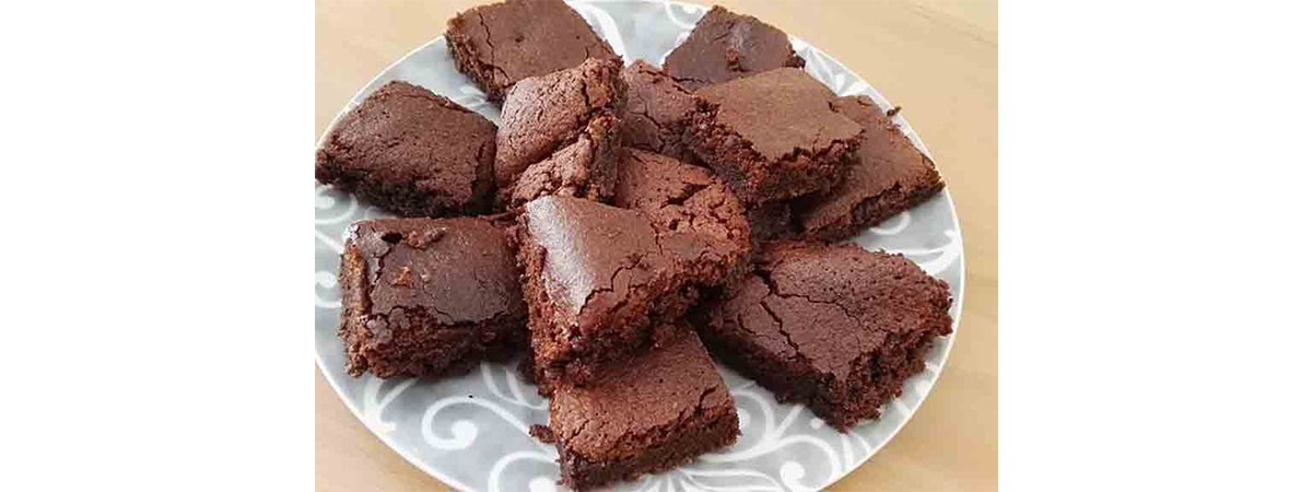 Kakao- und Malz-Brownies